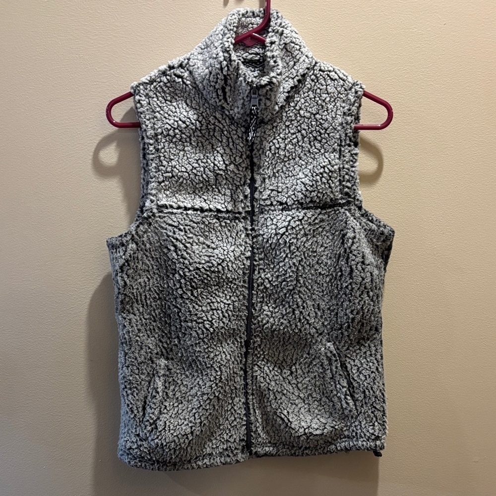 Cozy Black and White Sherpa Vest
